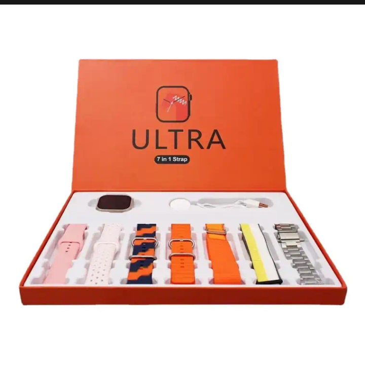 7-in-1 Ultra Smart Watch – Advanced Multi-Feature Fitness Tracker with Heart Rate Monitor, Sleep Tracking, Bluetooth Calling, Sports Modes