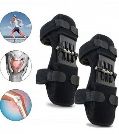 Join Support Knee Pad Breathable Non slip Power Lift Spring Force Knee Booster Tendon Brace Band Pair