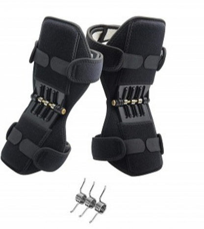 Join Support Knee Pad Breathable Non slip Power Lift Spring Force Knee Booster Tendon Brace Band Pair