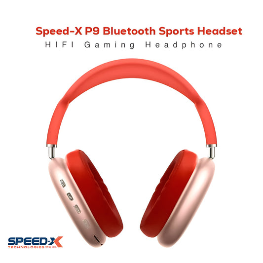 Speed-X Technologies P9 Bluetooth Headset | Bluetooth Hifi Gaming Headset - Black